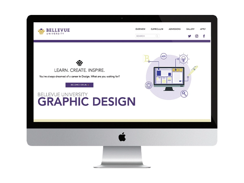 Bellevue Graphic Design Web Page redesign