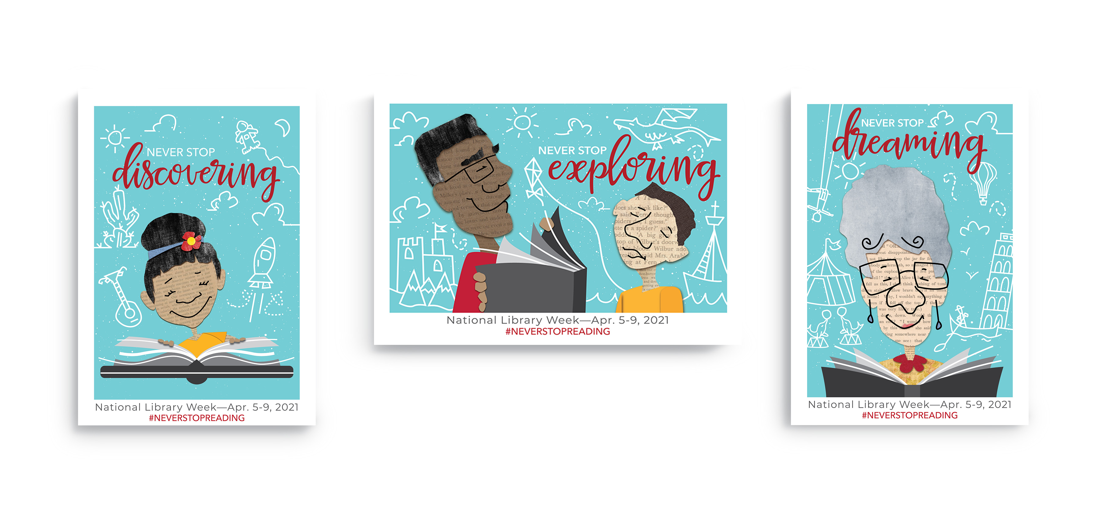 all three posters together