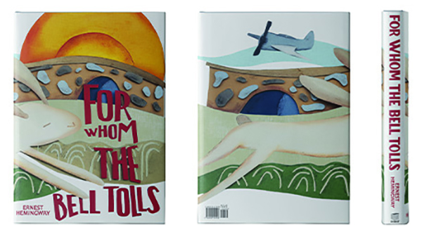 Front, back and spine of For Whom the Bell Tolls