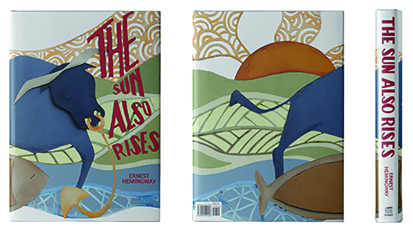 Front, back and spine of The Sun Also Rises