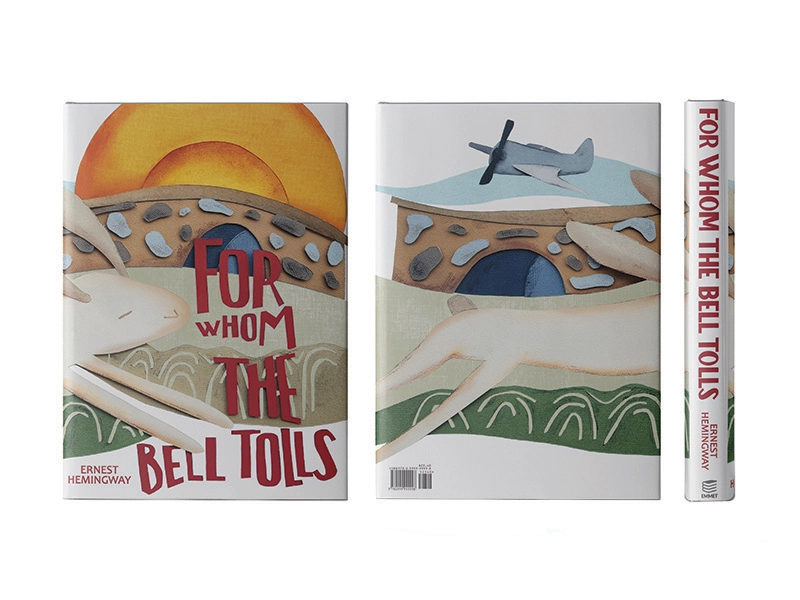 Hemingway cut paper book jackets